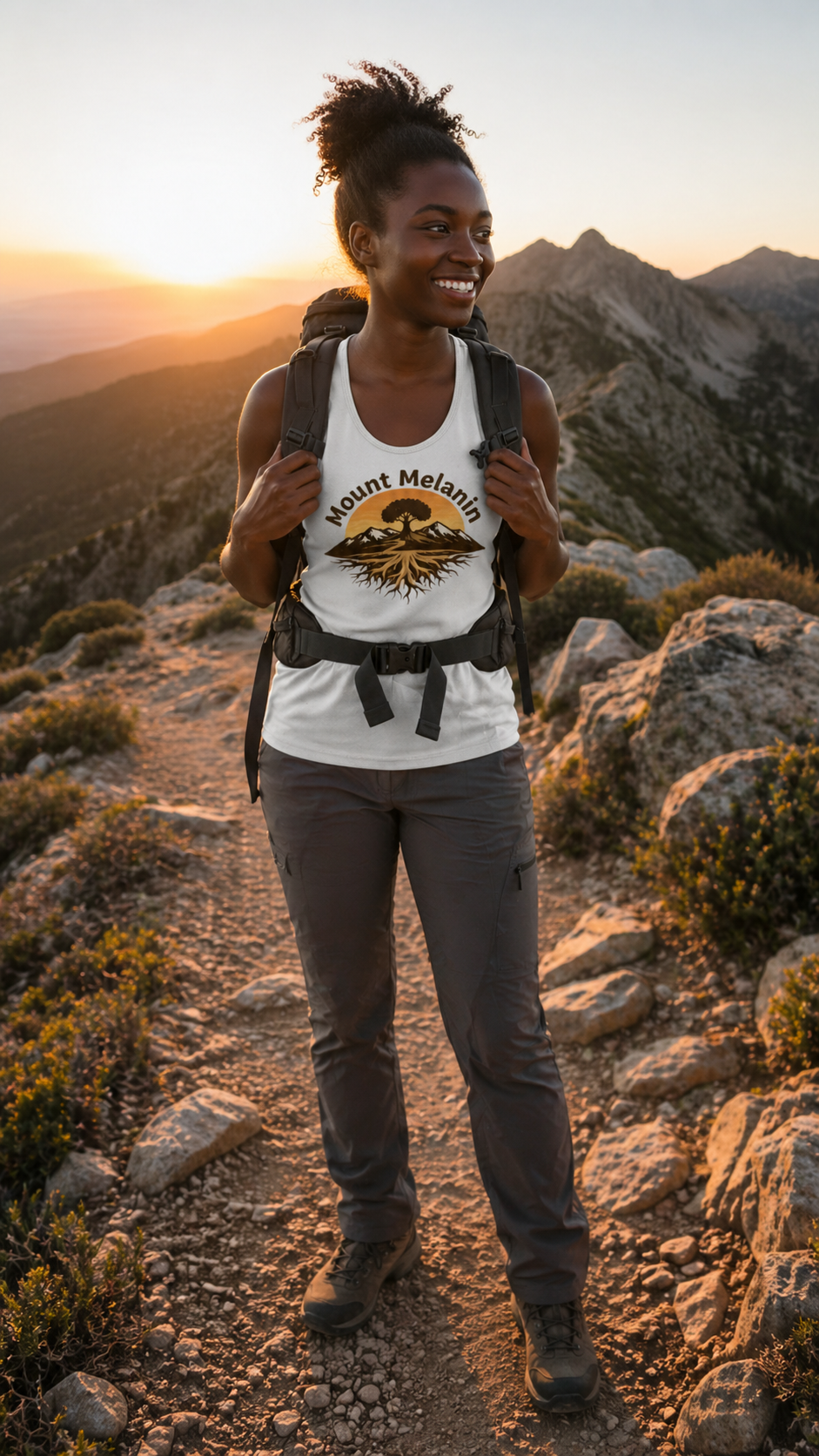 “Mount Melanin” Racerback Tank